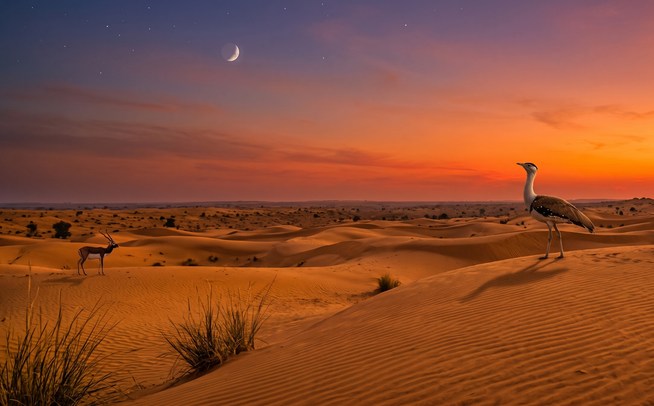 Desert panorama visual